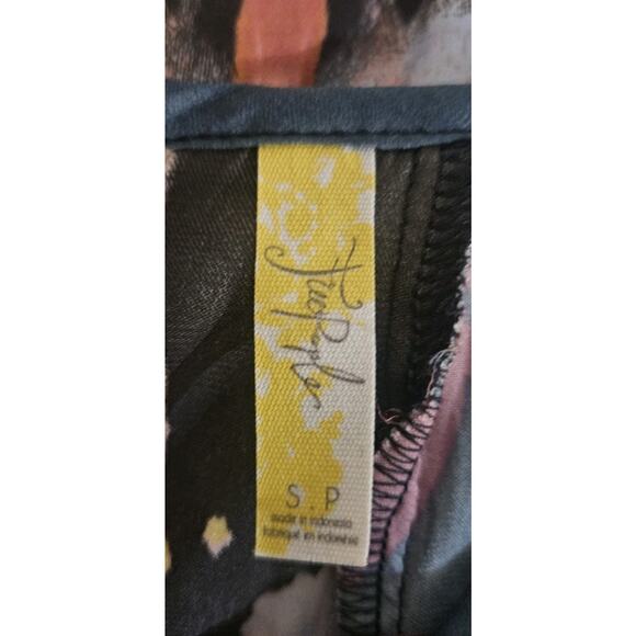 Free People Dream Free Black Print Tunic Top Dress Small - Picture 5 of 5